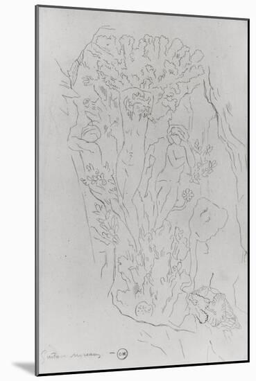 Etude pour Galatée-Gustave Moreau-Mounted Giclee Print