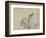 Etude pour Héliodore chassé du Temple-Eugene Delacroix-Framed Giclee Print