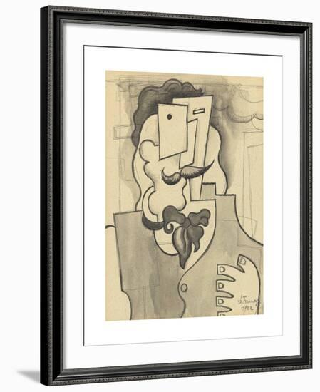 Etude pour L'homme blond-Roger De La Fresnaye-Framed Premium Giclee Print