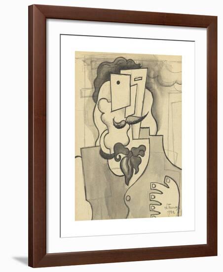 Etude pour L'homme blond-Roger De La Fresnaye-Framed Premium Giclee Print