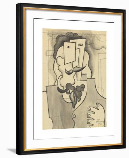 Etude pour L'homme blond-Roger De La Fresnaye-Framed Premium Giclee Print