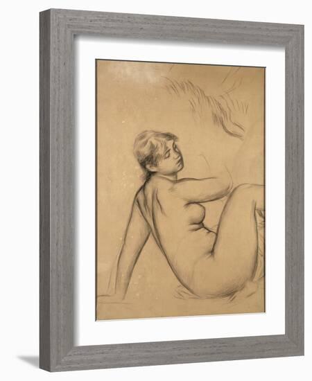 Etude pour l'une des 'Grandes baigneuses'-Pierre-Auguste Renoir-Framed Giclee Print