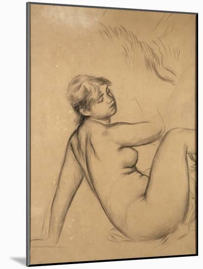Etude pour l'une des 'Grandes baigneuses'-Pierre-Auguste Renoir-Mounted Giclee Print