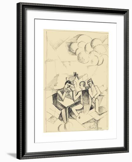 Etude pour La conquête de l'air-Roger De La Fresnaye-Framed Premium Giclee Print