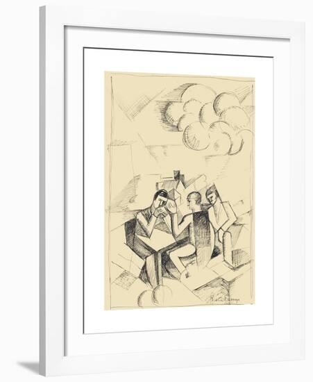 Etude pour La conquête de l'air-Roger De La Fresnaye-Framed Premium Giclee Print