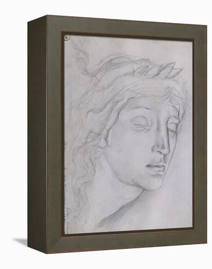 Etude pour la tête d'Orphée-Gustave Moreau-Framed Premier Image Canvas