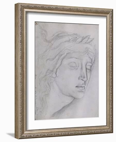 Etude pour la tête d'Orphée-Gustave Moreau-Framed Giclee Print