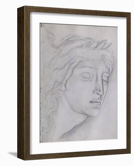 Etude pour la tête d'Orphée-Gustave Moreau-Framed Giclee Print