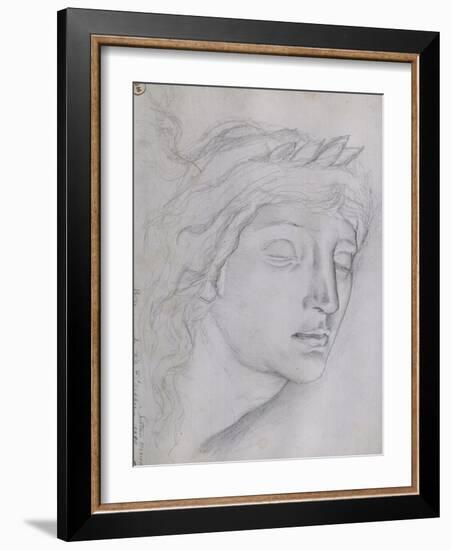 Etude pour la tête d'Orphée-Gustave Moreau-Framed Giclee Print