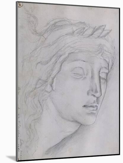 Etude pour la tête d'Orphée-Gustave Moreau-Mounted Giclee Print