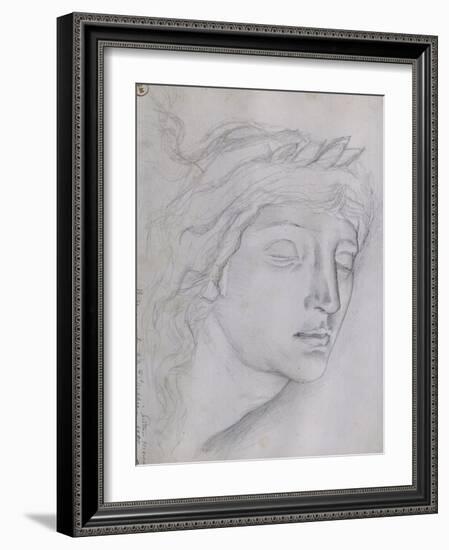 Etude pour la tête d'Orphée-Gustave Moreau-Framed Giclee Print