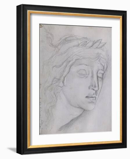 Etude pour la tête d'Orphée-Gustave Moreau-Framed Giclee Print