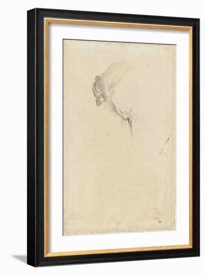 Etude pour Laure Bellelli-Edgar Degas-Framed Giclee Print