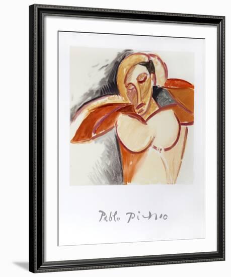 Etude pour le Nu, 13-A-k-Pablo Picasso-Framed Collectable Print