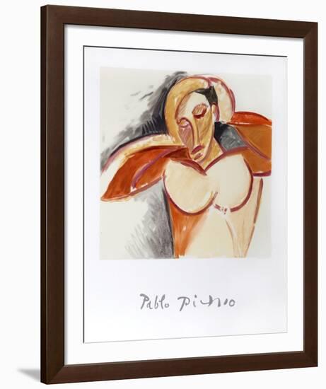 Etude pour le Nu, 13-A-k-Pablo Picasso-Framed Collectable Print