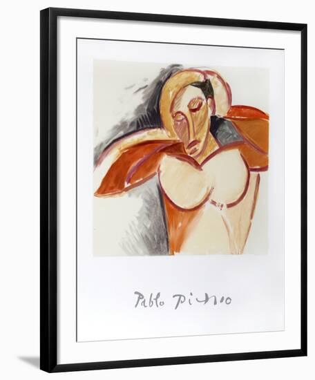 Etude pour le Nu, 13-A-k-Pablo Picasso-Framed Collectable Print