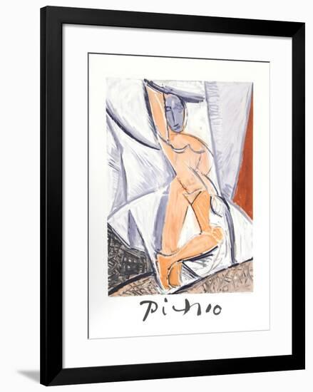 Etude pour le nu a la Draperie-Pablo Picasso-Framed Collectable Print