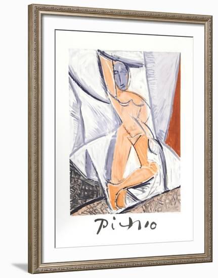 Etude pour le nu a la Draperie-Pablo Picasso-Framed Collectable Print