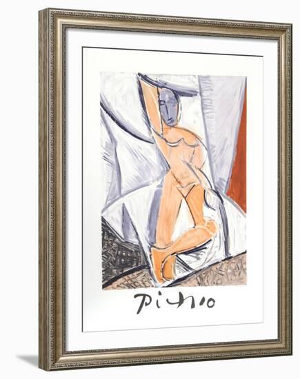 Etude pour le nu a la Draperie-Pablo Picasso-Framed Collectable Print