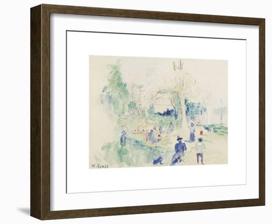 Étude pour le Ranelagh-Henri Edmond Cross-Framed Premium Giclee Print