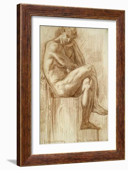 Etude pour les filles de Thespius (Hercule)-Gustave Moreau-Framed Giclee Print