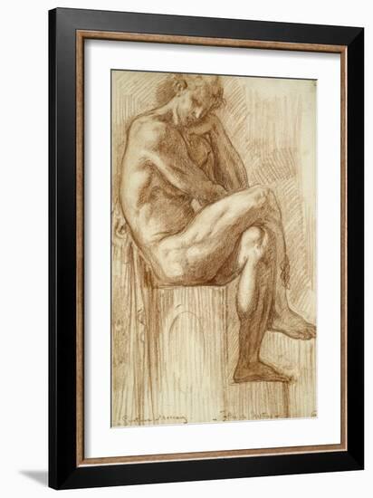 Etude pour les filles de Thespius (Hercule)-Gustave Moreau-Framed Giclee Print