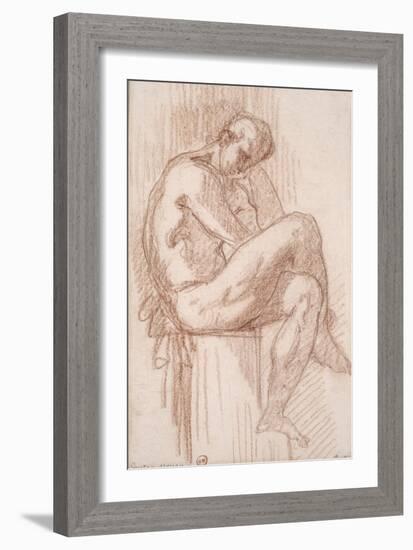 Etude pour les filles de Thespius (Hercule)-Gustave Moreau-Framed Giclee Print