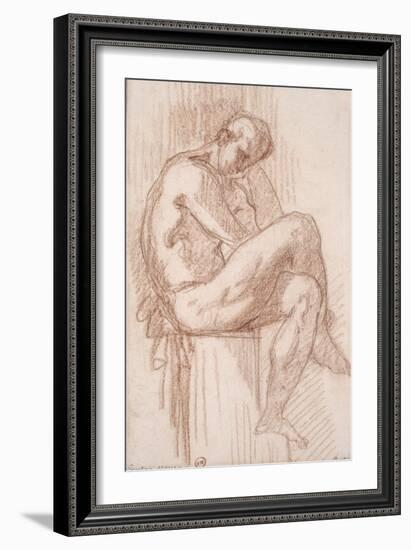 Etude pour les filles de Thespius (Hercule)-Gustave Moreau-Framed Giclee Print