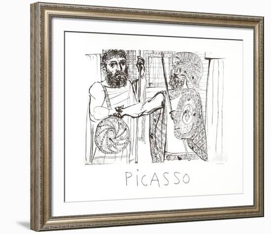 Etude pour Lesistratas-Pablo Picasso-Framed Collectable Print