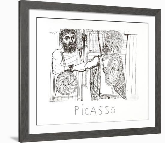 Etude pour Lesistratas-Pablo Picasso-Framed Collectable Print