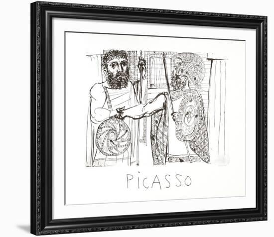 Etude pour Lesistratas-Pablo Picasso-Framed Collectable Print