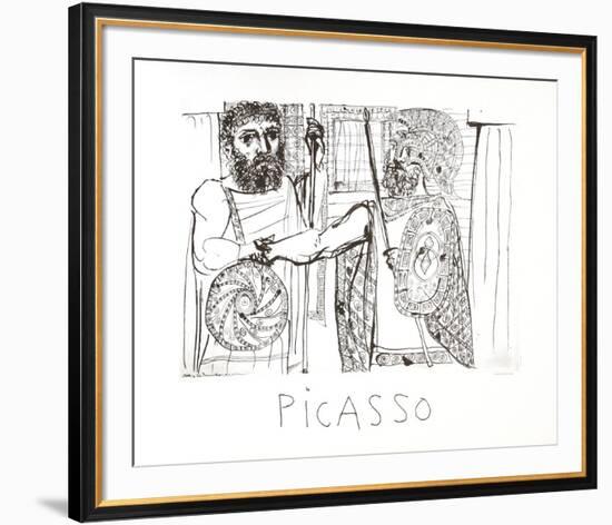 Etude pour Lesistratas-Pablo Picasso-Framed Collectable Print