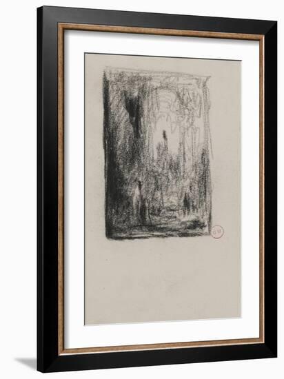 Etude pour Salomé dansant devant Hérode-Gustave Moreau-Framed Giclee Print