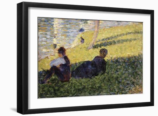 Etude pour "un dimanche après midi à l'île de la Grande Jatte"-Georges Seurat-Framed Giclee Print