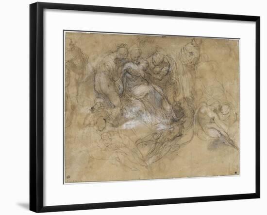 Etude pour un évanouissement de la vierge-Federico Barocci-Framed Giclee Print