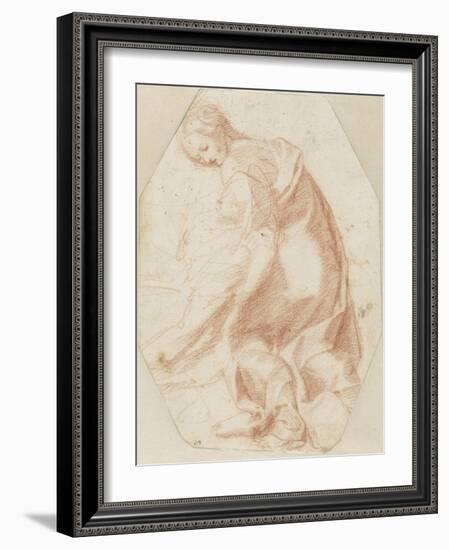 Etude pour une sainte Madeleine soutenant la Vierge-Federico Barocci-Framed Giclee Print