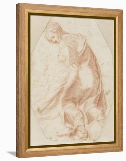 Etude pour une sainte Madeleine soutenant la Vierge-Federico Barocci-Framed Premier Image Canvas