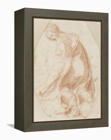 Etude pour une sainte Madeleine soutenant la Vierge-Federico Barocci-Framed Premier Image Canvas