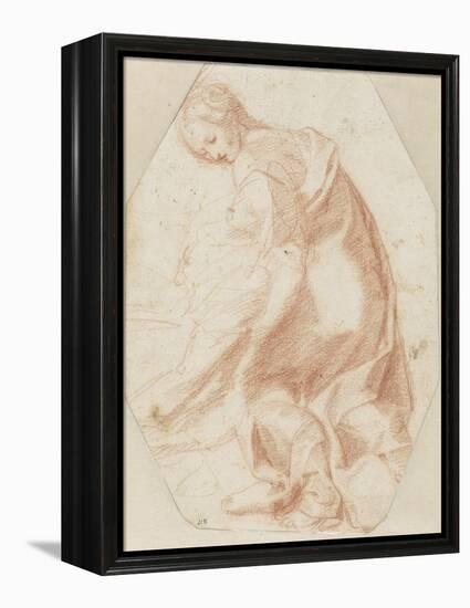 Etude pour une sainte Madeleine soutenant la Vierge-Federico Barocci-Framed Premier Image Canvas