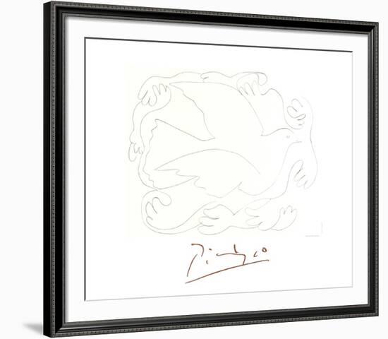 Etudes De Mains Et Colombe-Pablo Picasso-Framed Collectable Print