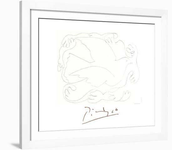 Etudes De Mains Et Colombe-Pablo Picasso-Framed Collectable Print