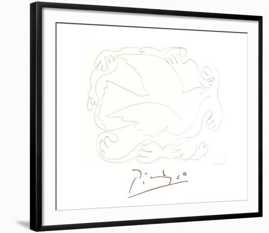 Etudes De Mains Et Colombe-Pablo Picasso-Framed Collectable Print