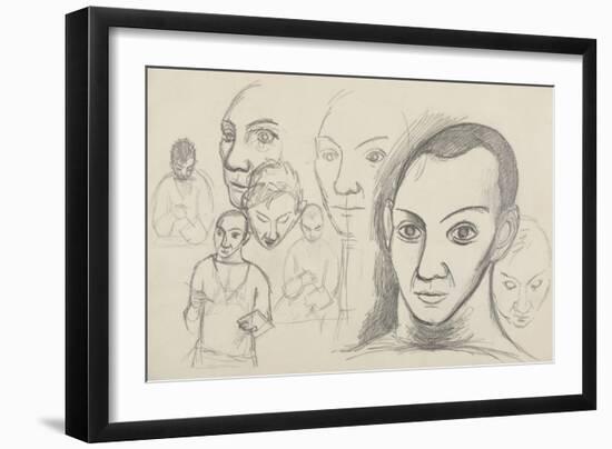 Etudes pour autoportraits-null-Framed Giclee Print