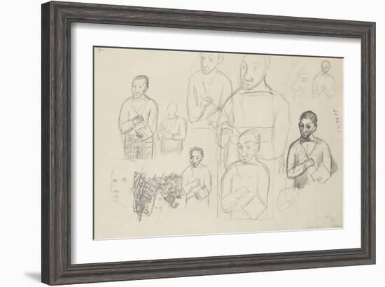 Etudes pour autoportraits-null-Framed Giclee Print