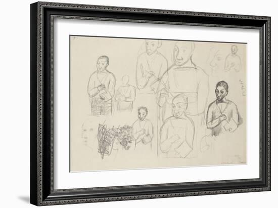 Etudes pour autoportraits-null-Framed Giclee Print