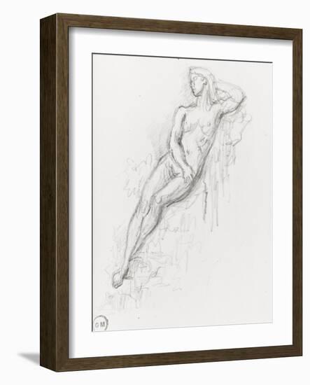 Etudes pour Galatée-Gustave Moreau-Framed Giclee Print