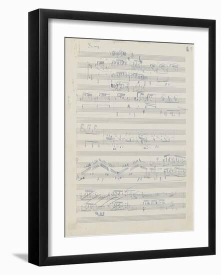 Etudes pour piano : esquisses, étude n°2, 2e cahier-Achille-Claude Debussy-Framed Giclee Print