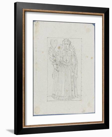 Etudes pour un jeu de carte à jouer-null-Framed Giclee Print