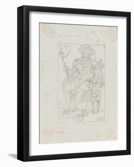 Etudes pour un jeu de carte à jouer-null-Framed Giclee Print