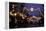 EU, France, Alsace, Saverne. Christmas market lights-Dave Bartruff-Framed Premier Image Canvas